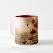 TASSE für Gedicht und Blumendesign (Vorderseite Links)