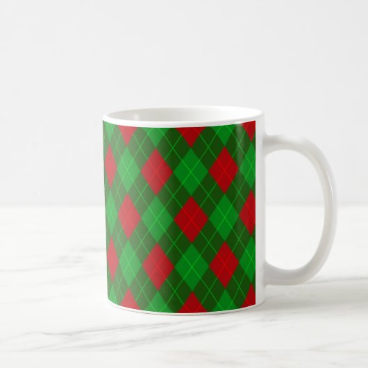 Tasse für gemusterten Weihnachtskaffee (Rechts)