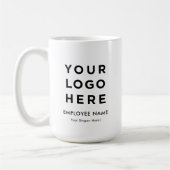 Tasse für große Mitarbeiter Slogan-Unternehmen Log (Links)