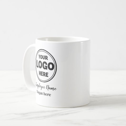 Tasse für große Mitarbeiter Slogan-Unternehmen Log (Vorderseite Links)