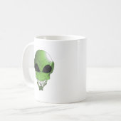 Tasse für grüne Alien (Vorderseite Links)