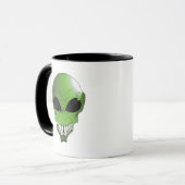 Tasse für grüne Alien (Vorderseite Links)