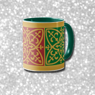Tasse für grünen und roten Kaffee