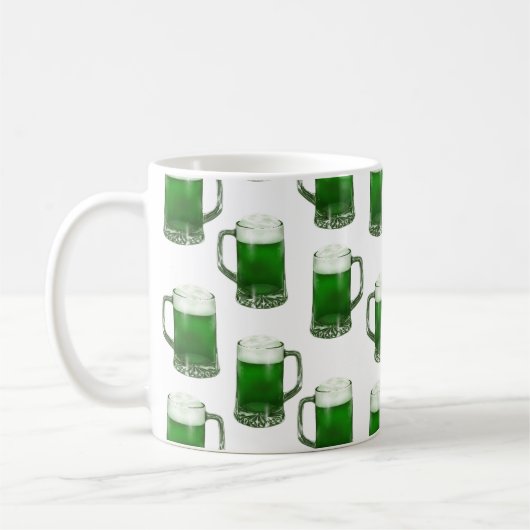 Tasse für grünes Bier - Tasse für Weißkaffee (Links)