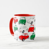 Tasse für grünes, weißes, Vintages italienisches A (Vorderseite Links)