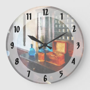 Tasse für Haartonik und Haarwuchs Große Wanduhr