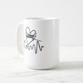 Tasse für Heartbeat-Kaffee-Piloten (Vorderseite Links)