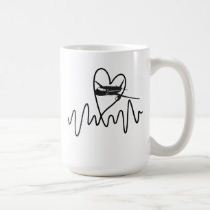 Tasse für Heartbeat-Kaffee-Piloten