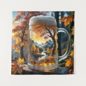 Tasse für Herbst-Bier Wandteppich (Vorderseite)