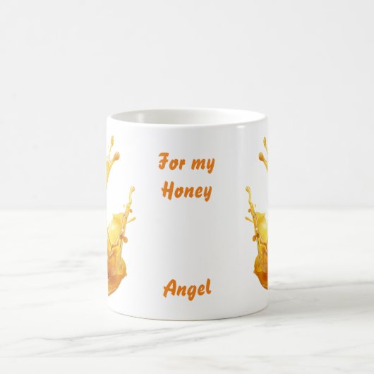 Tasse für Honey-Splash mit Namen (Mittel)