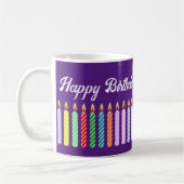 Tasse für individuelle Namen Happy Birthday Lit Ca (Links)