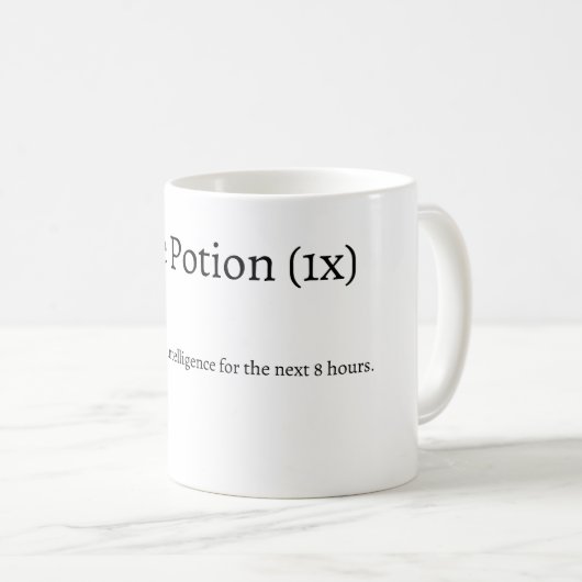 Tasse für Intelligenztrank (VorderseiteRechts)