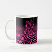 Tasse für Kaffee Neon Fuchsia Magic Pilze. (Links)