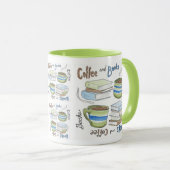 Tasse für Kaffee und Bücher (VorderseiteRechts)