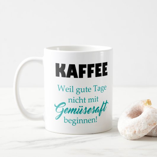 Tasse für Kaffeeliebhaber (Mit Donut)