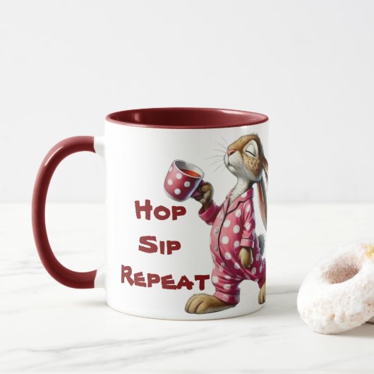 Tasse für Kaninchencoffee (Mit Donut)