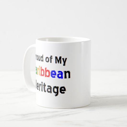 Tasse für karibischen Kaffee (Vorderseite Links)