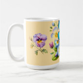 Tasse für klassische Schmetterlinge und Stiefmütte (Links)