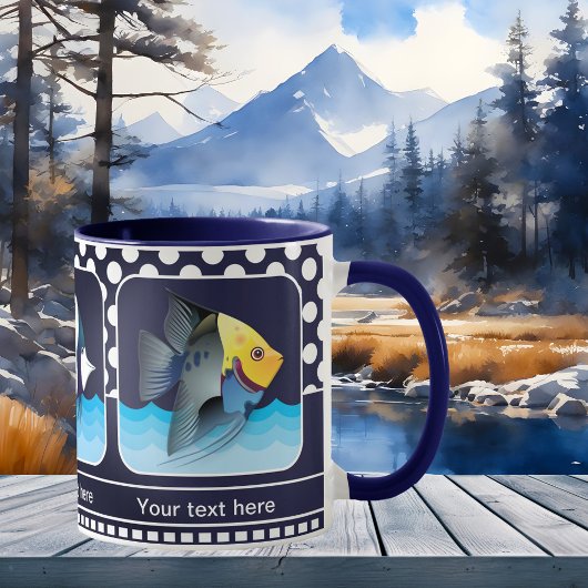 Tasse für klassisches blaues Foto