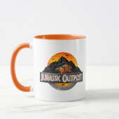 Tasse für klassisches Jurassisches Outpost-Logo (Links)