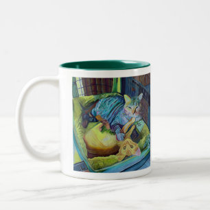Tasse für kundenspezifische Art mit zwei Kätzche