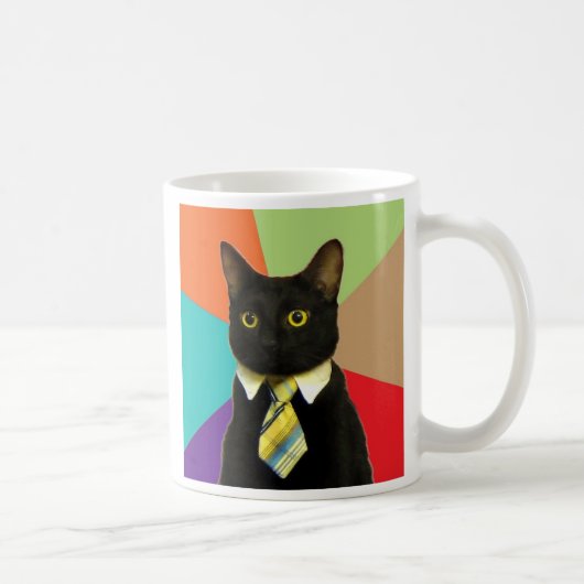 Tasse für kundenspezifische Business Cat Kaffee (Rechts)