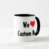 Tasse für kundenspezifische Liebe (VorderseiteRechts)