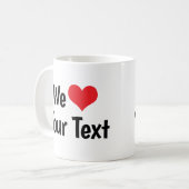 Tasse für kundenspezifische Liebe (Vorderseite Links)