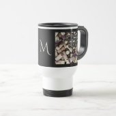 Tasse für kundenspezifische Monogramm-Zitate von W (VorderseiteRechts)