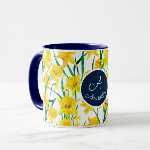 Tasse für kundenspezifisches gelbes Nadelmuster