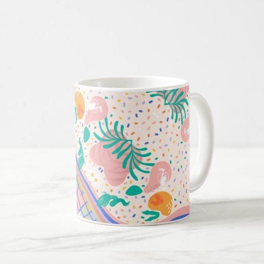 Tasse für Kunst und schöne Collage | Multicolor (VorderseiteRechts)