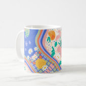 Tasse für Kunst und schöne Collage | Multicolor (Vorderseite Links)