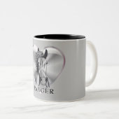 Tasse für künstlerisches Silberherz (VorderseiteRechts)