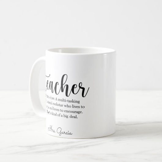 Tasse für Lehrkräfte (Vorderseite Links)