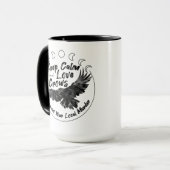 Tasse für Liebe und Beruhigung behalten (Vorderseite Links)