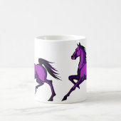 Tasse für lila Pferde (Mittel)
