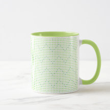 Tasse für Limone und grüne Zickzack Muster