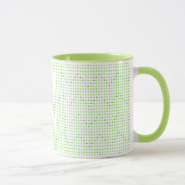 Tasse für Limone und grüne Zickzack Muster