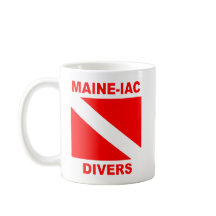 Tasse für Maineiac Divers Dive Flag