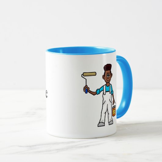 Tasse für Maler des Schwarzen oder Afrikanischen H (VorderseiteRechts)