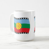 Tasse für Mapuches-Flag (Vorderseite Links)