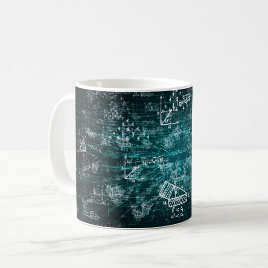 Tasse für Mathematiker, Nerd, Ingenieur mit Mathem (Vorderseite Links)