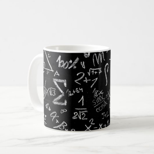 Tasse für Mathematiklehrer, Mathematik, Statistik, (Vorderseite Links)