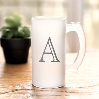 Tasse für Mattiertes Monogramm-Glasbierglas