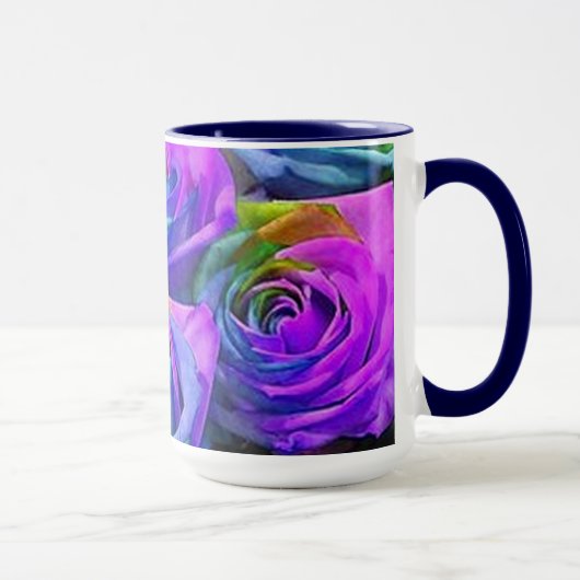Tasse für mehrfarbige Rose (Rechts)