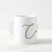 Tasse für Minimalistische ästhetische Typografie - (Vorderseite Links)