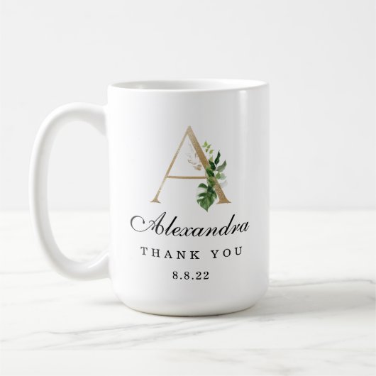 Tasse für mit Monogramm Namen (Links)