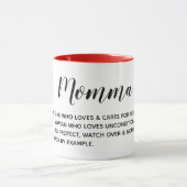 Tasse für momma (Zentrum)