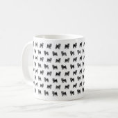 Tasse für Mops-Skizze (Vorderseite Links)