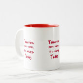 Tasse für motivierend Zitat - Winspira (Vorderseite Links)